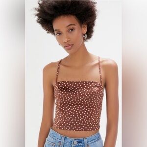 UO Olympia Strappy Tie-Back Cropped Top EUC